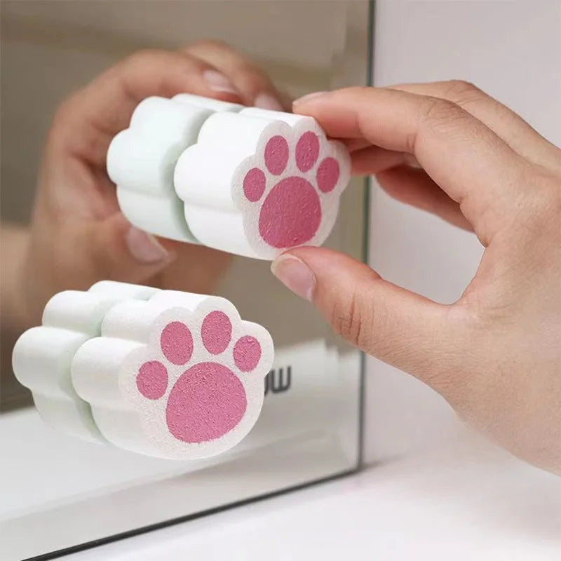 Magic Mirror Cleaning Sponges - Streak-Free Glass & Faucet Descaler